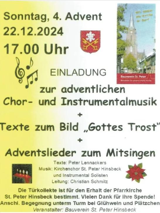 2024 Adventssingen (c) St. Peter Hinsbeck