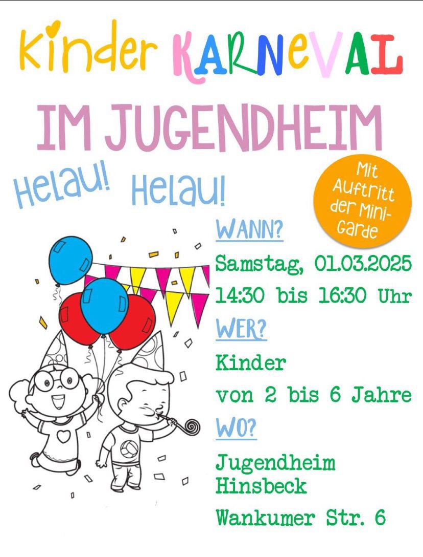 Karneval Kinder (c) St. Peter Hinsbeck